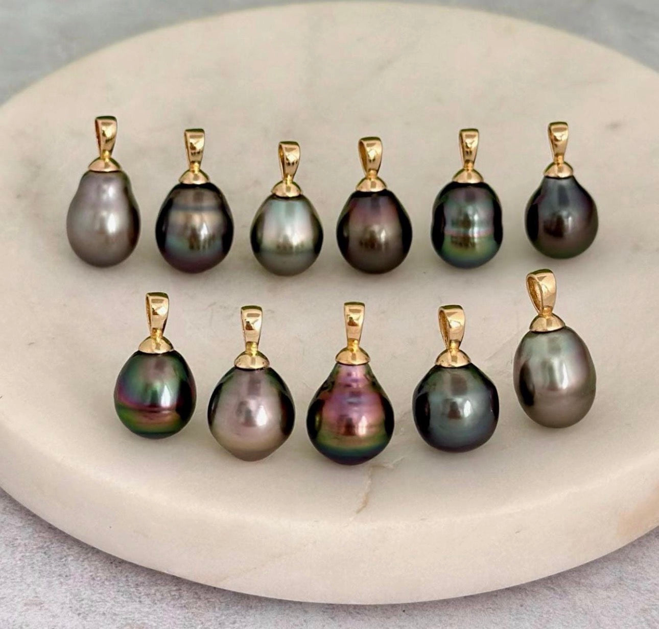 DOORBUSTER Tahitian Black Pearl Pendant: In Solid Gold
